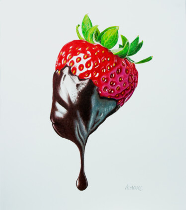 Рисунок под названием "Sweet Seduction" - Dietrich Moravec, Подлинное произведение искусства, Цветные карандаши