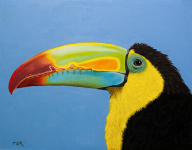 Картина под названием "Big Beak" - Dietrich Moravec, Подлинное произведение искусства, Масло