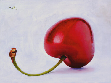 Malerei mit dem Titel "Cherry Number Two" von Dietrich Moravec, Original-Kunstwerk, Öl