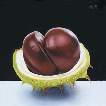 Peinture intitulée "Chestnut Cradle" par Dietrich Moravec, Œuvre d'art originale, Huile