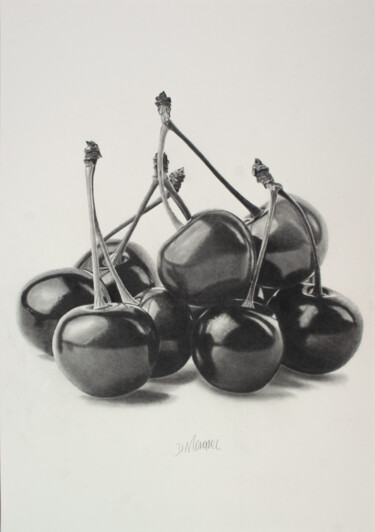Dibujo titulada "Cherry Riot" por Dietrich Moravec, Obra de arte original, Lápiz