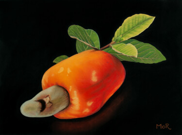 Malarstwo zatytułowany „Cashew Fruit” autorstwa Dietrich Moravec, Oryginalna praca, Pastel