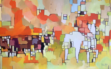« Camargue « Peinture intitulée "« Camargue «" par Francis Diez, Œuvre d'art originale, Huile