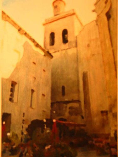 Dessin intitulée "Eglise St Etienne U…" par Francis Diez, Œuvre d'art originale