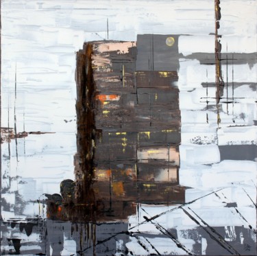 Malerei mit dem Titel "Industriekultur" von Brigitte Kölli, Original-Kunstwerk, Acryl