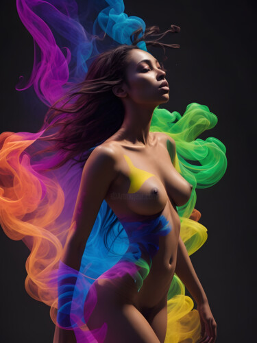 Artes digitais intitulada "Essenza di colore 3" por Digitalai, Obras de arte originais, Imagem gerada por IA