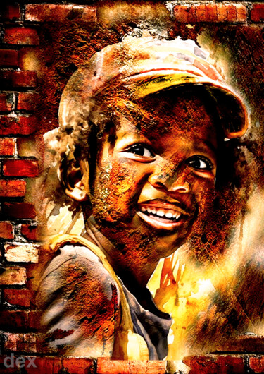 Arte digital titulada "Regard" por Dikwe Tchobwe Tupak, Obra de arte original, Trabajo Digital 2D