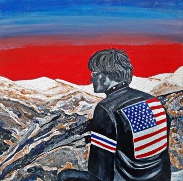 绘画 标题为“Capitan America - E…” 由Dilameart, 原创艺术品, 丙烯