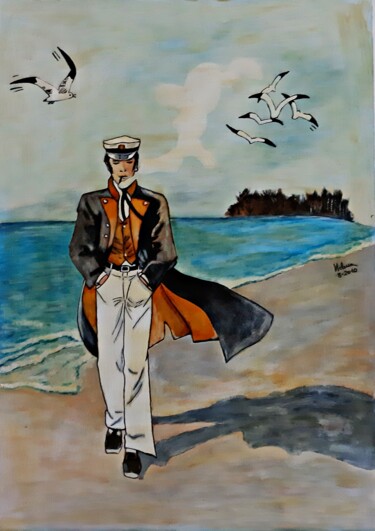 Peinture intitulée "Corto Maltese I - t…" par Dilameart, Œuvre d'art originale, Acrylique