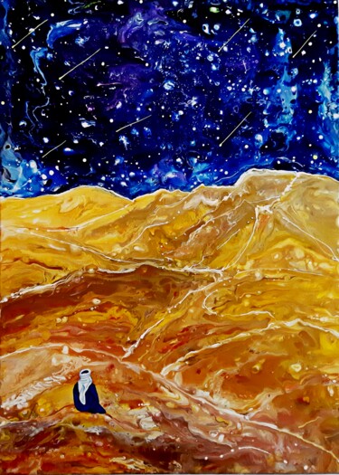 Pintura titulada "Sky and Sand" por Dilameart, Obra de arte original, Acrílico