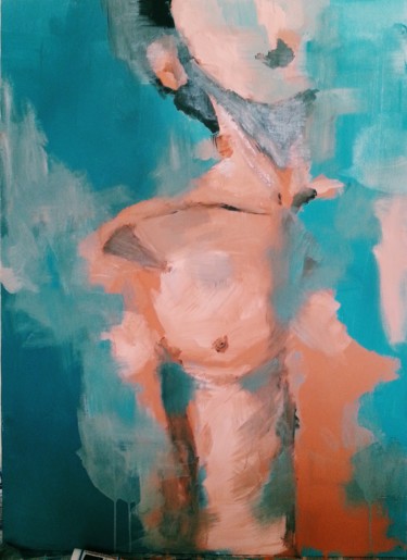 Painting titled "body" by Dilara Doğan, Original Artwork, Acrylic