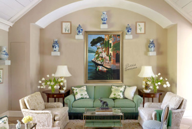 Peinture intitulée "Villa del balbienel…" par Dilay Aslan, Œuvre d'art originale, Autre