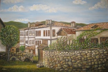 Painting titled "Yoruk Village" by Dilber Garzanli, Original Artwork