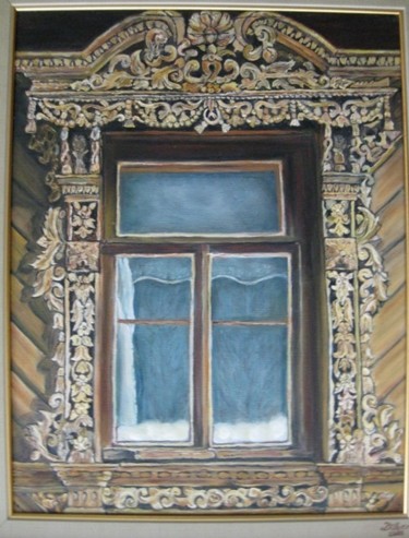 Painting titled "Russian Window" by Dilber Garzanli, Original Artwork