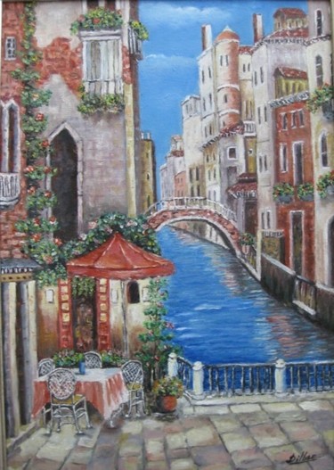 Painting titled "Summer in Venice" by Dilber Garzanli, Original Artwork