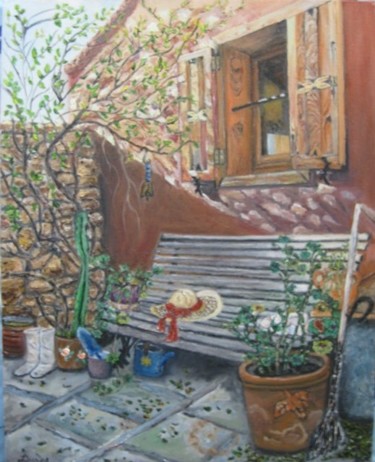 Painting titled "Spring Preparation" by Dilber Garzanli, Original Artwork