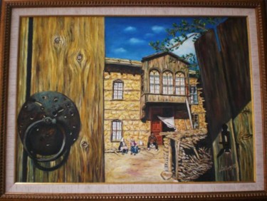 Painting titled "Historical Village…" by Dilber Garzanli, Original Artwork
