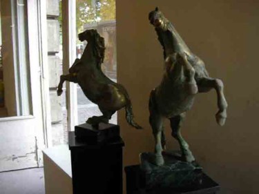 Sculpture intitulée "Chevaux" par Dilian Houbanov, Œuvre d'art originale