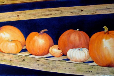 Digital Arts titled "Harvest" by Dilian Deal, Original Artwork, Watercolor