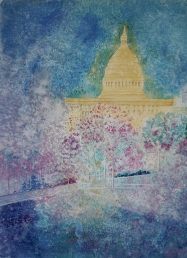 Digital Arts titled "US Capital" by Dilian Deal, Original Artwork, Digital Painting