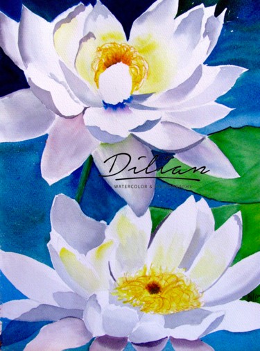 Digital Arts titled "Lilies" by Dilian Deal, Original Artwork, Digital Painting