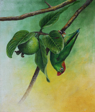 Painting titled "The Ripened Fruit" by Dilrukshi Chandrika, Original Artwork, Acrylic Mounted on Wood Stretcher frame