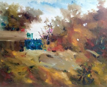 Картина под названием "Home" - Dilshod Khudayorov, Подлинное произведение искусства, Масло Установлен на Деревянная рама для…