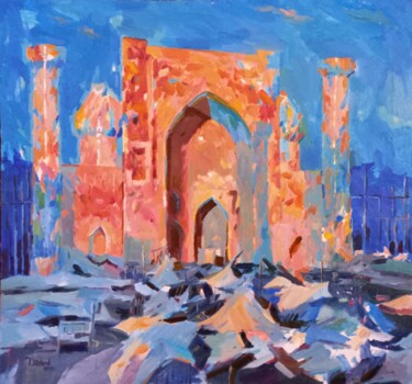 Картина под названием "Interior oil painti…" - Dilshod Khudayorov, Подлинное произведение искусства, Масло Установлен на Дер…