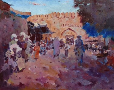 History of days bygone Painting titled "History of days byg…" by Dilshod Khudayorov, Original Art, Oil Mounted on Stretcher frame