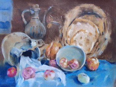First still life Картина под названием "First still life" - Dilshod Khudayorov, Подлинное произведение искусства, Пастель