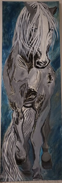 Painting titled "AMOUR" by Dilyana Simeonova, Original Artwork, Acrylic Mounted on Other rigid panel