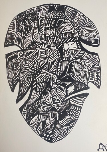 Drawing titled "Lovers" by Dima An, Original Artwork, Ink