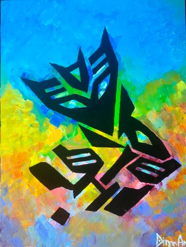 Painting titled "Transformers (Decep…" by Dima An, Original Artwork, Oil