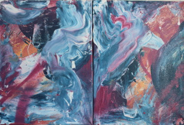 Painting titled "Safety (Dyptych)" by Dmitriy Dasteo, Original Artwork, Acrylic