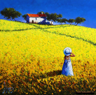 Painting titled "Tuscany" by Dima Dmitriev, Original Artwork, Oil