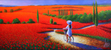 Painting titled "The Impression" by Dima Dmitriev, Original Artwork, Oil