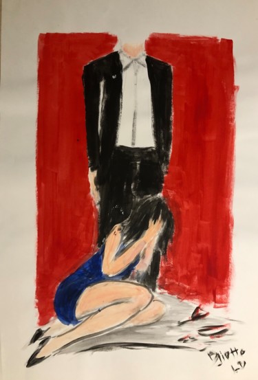 Drawing titled "Sans titre" by Dimalone, Original Artwork, Acrylic