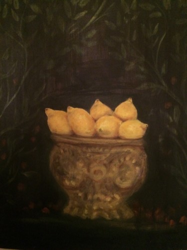 Painting titled "Citrons - Lemons" by Dimalone, Original Artwork, Other