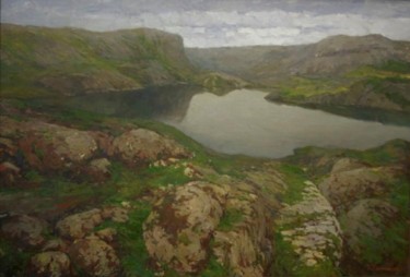 Картина под названием "The Nothern Coast" - Dmitriy Permiakov, Подлинное произведение искусства, Масло
