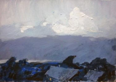 Thunderstorm Картина под названием "Thunderstorm" - Dmitriy Permiakov, Подлинное произведение искусства, Масло