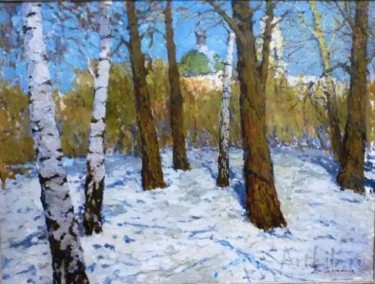 April Картина под названием "April" - Dmitriy Permiakov, Подлинное произведение искусства, Масло