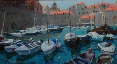 Painting titled "Dubrovnik" by Dmitriy Permiakov, Original Artwork