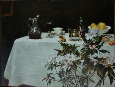 Painting titled "Henri Fantin Latour…" by Dmitriy Permiakov, Original Artwork, Oil