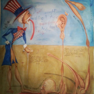 Painting titled "Nossa pátria, nossa…" by Dimas Bontempo, Original Artwork