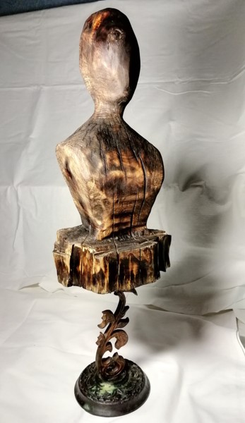 Скульптура под названием "Душа Без Масок" - Дмитрий Михайлов, Подлинное произведение искусства, Дерево