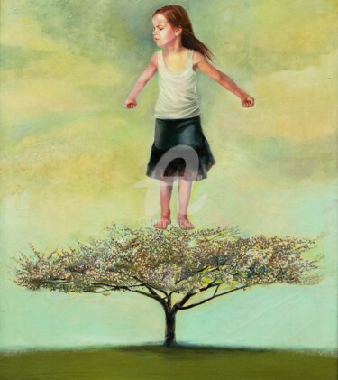 Painting titled "Dream" by Dimitrinka Popova, Original Artwork, Oil