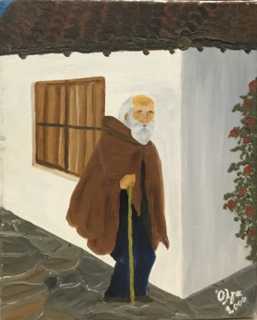 Painting titled "Walk" by Olga Dimitsa, Original Artwork, Oil