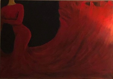 绘画 标题为“Total red” 由Olga Dimitsa, 原创艺术品, 油