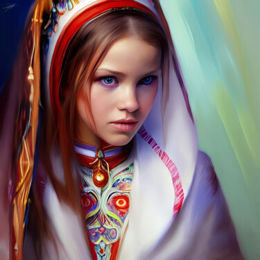 Digital Arts titled "The beauty of the f…" by Dimitar Georgiev, Original Artwork, Digital Painting