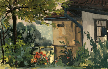 Malerei mit dem Titel "Zeitgeist 1953_01" von Dimitar Russinov, Original-Kunstwerk, Tempera